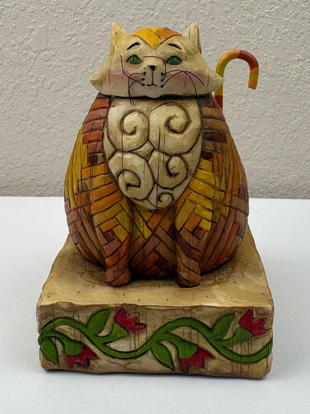 Jim Shore Heartwood Creek “Elijah” Cat Figurine.  Item #114422.